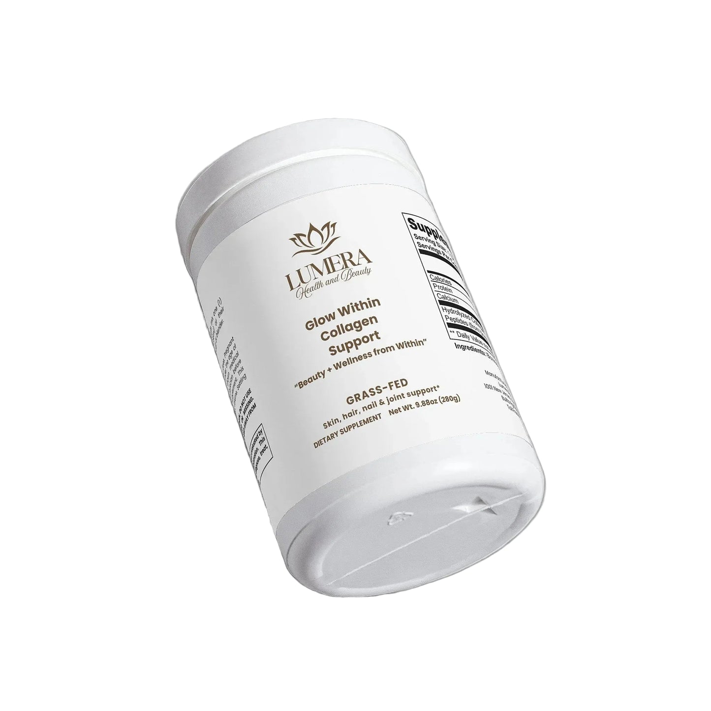 Grass-Fed Hydrolyzed Glow Within Collagen Peptides Powder